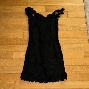 Reformation black mini dress